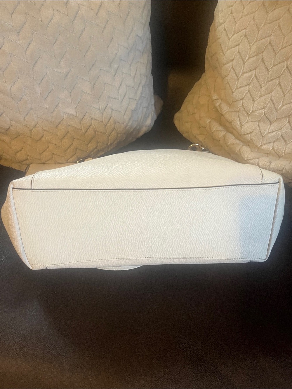 Coach Ava Cream Leather Tote with Matching Wristlet Classic Quiet Luxury Elegant - Picture 5 of 9